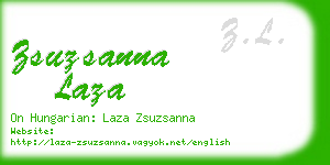 zsuzsanna laza business card